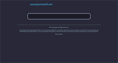 Desktop Screenshot of ansarportsaid.net